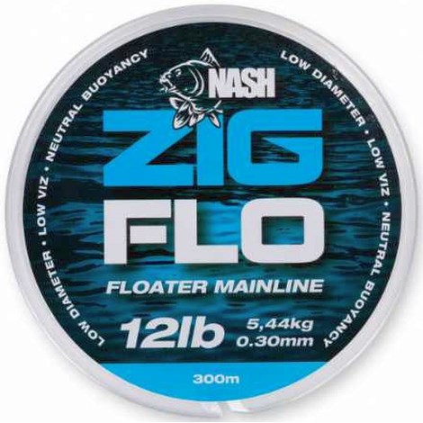 NASH - Plovoucí vlasec NXT Zig Flo 300 m 12 lb 0,30 mm