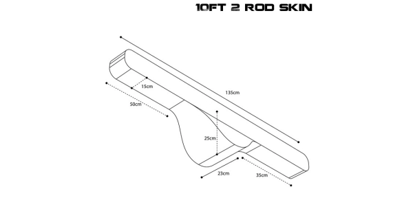 NASH - Pouzdro na prut Scope OPS Soft Protect 2 Rod Skin 10 ft