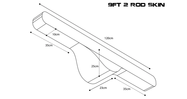 NASH - Pouzdro na prut Scope OPS Soft Protect 2 Rod Skin 9 ft