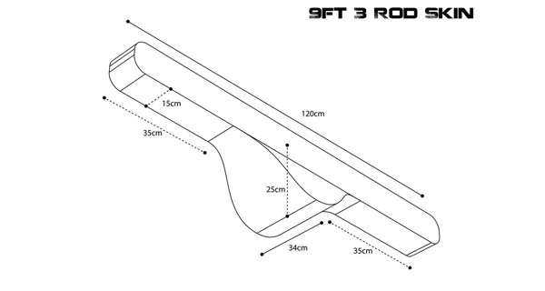NASH - Pouzdro na prut Scope OPS Soft Protect 3 Rod Skin 9 ft