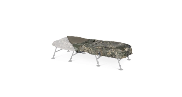NASH - Přehoz na lehátko Indulgence Waterproof Bedchair Cover Camo Standard