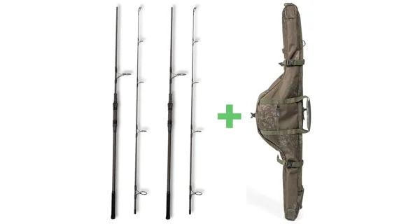 NASH - Prut Scope OPS Abbreviated 3,25 lb 2,7 m 2 ks + Pouzdro na prut Scope OPS Soft Protect 2 Rod Skin 9 ft Zdarma