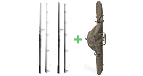 NASH - Prut Scope OPS Abbreviated 3,25 lb 2,7 m 2 ks + Pouzdro na prut Scope OPS Soft Protect 2 Rod Skin 9 ft Zdarma