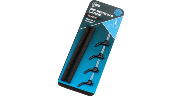 NASH - Rovnátka Zig Screws černá vel. L 4 ks