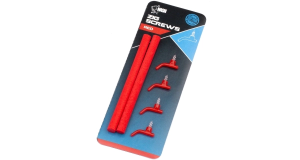 NASH - Rovnátka Zig Screws červená 4 ks