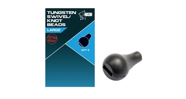 NASH - Těžké korálky Tungsten Swivel and Knot Bead Large 5 ks