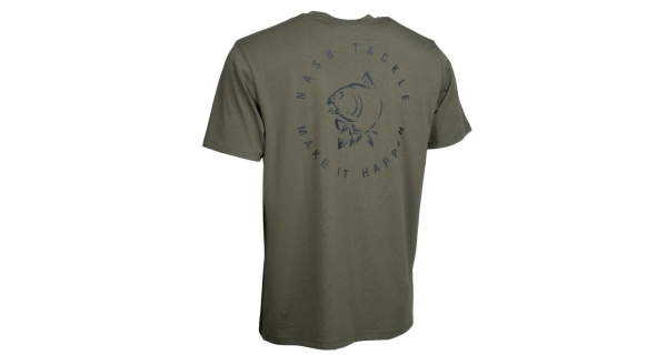 NASH - Tričko Make It Happen Carp Logo T-Shirt Green vel. L