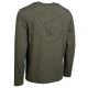 NASH - Triko Make It Happen Carp Logo Long Sleeve T-Shirt Green vel. L