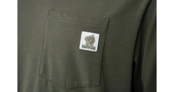 NASH - Triko Make It Happen Carp Logo Long Sleeve T-Shirt Green vel. L
