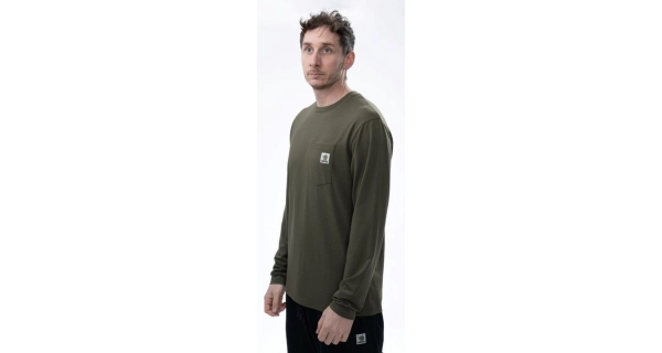NASH - Triko Make It Happen Carp Logo Long Sleeve T-Shirt Green vel. L