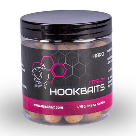 NASH - Tvrzené boilie Hard Hookbaits Citruz 20 mm 125 g