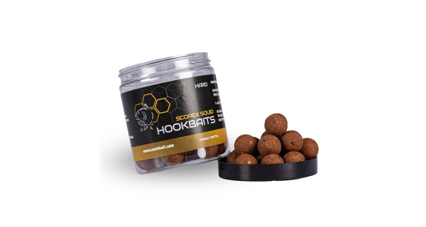 NASH - Tvrzené boilie Hard Hookbaits Scopex Squid 24 mm 175 g