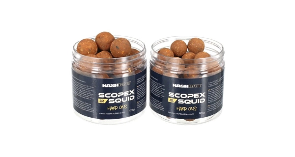 NASH - Tvrzené Boilie Scopex Squid Hard Ons 20 mm 125 g