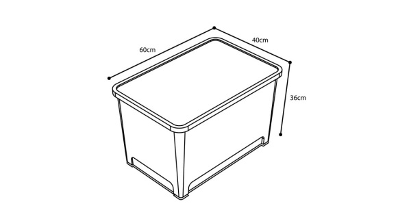 NASH - Úložný Box Bank Life Stackel Storage Box Large 66 l