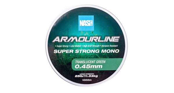 NASH - Vlasec Armourline Super Strong Mono Green 1000 m 0,45 mm 11,33 kg