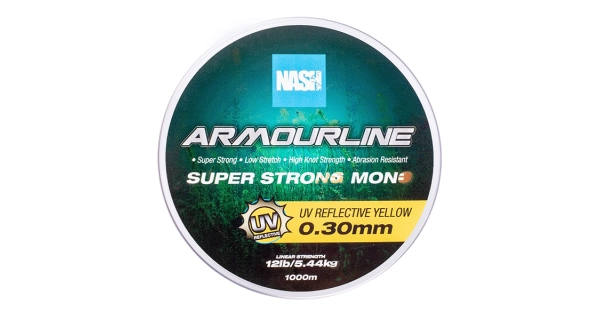 NASH - Vlasec Armourline Super Strong Mono UV Yellow 1000 m 0,30 mm 5,44 kg