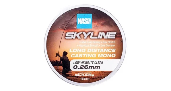 NASH - Vlasec Skyline Mono Low Visibility Clear 1000 m 0,26 mm 3,62 kg
