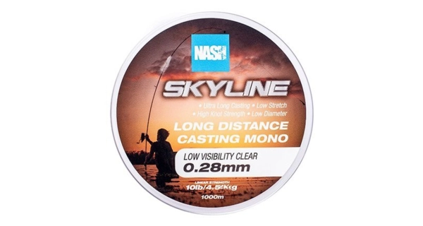 NASH - Vlasec Skyline Mono Low Visibility Clear 1000 m 0,28 mm 4,5 kg