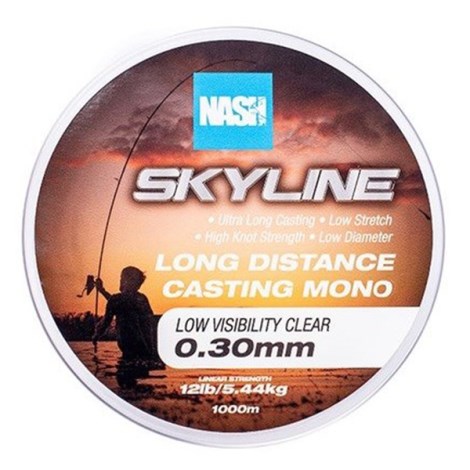 NASH - Vlasec Skyline Mono Low Visibility Clear 1000 m 0,30 mm 5,44 kg