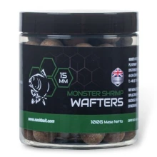 NASH - Vyvážené boilie Monster Shrimp Wafters 15 mm 100 g