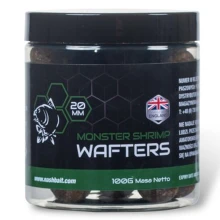 NASH - Vyvážené boilie Monster Shrimp Wafters 20 mm 100 g