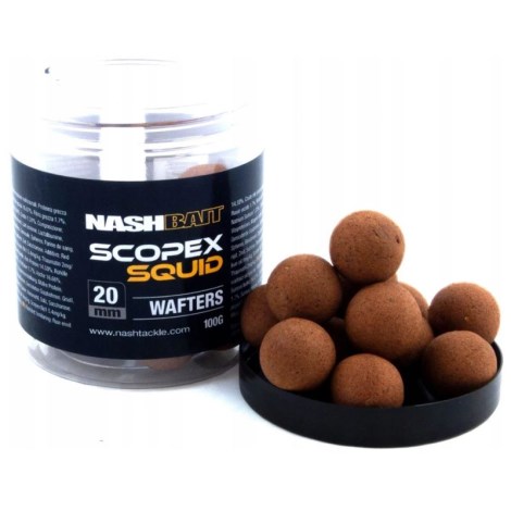 NASH - Vyvážené Boilie Scopex Squid Wafters 20 mm 100 g