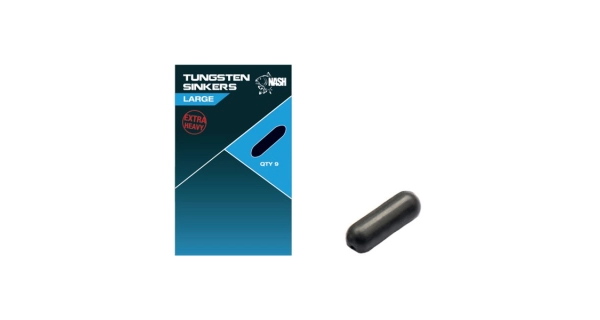 NASH - Zarážky na montáž Tungsten Sinkers Large 9 ks