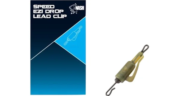 NASH - Závěsky Speed Ezi Drop Lead Clip Green 10 ks