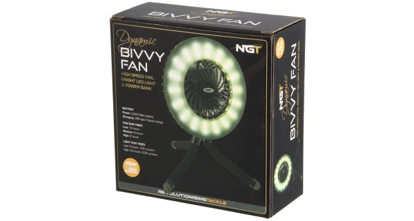 NGT - Dobíjecí Ventilátor Dynamic Fan & Bivvy Light