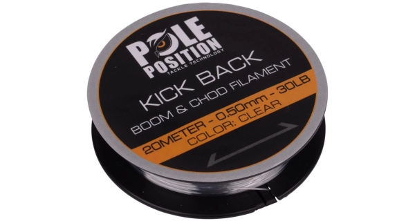 POLE POSITION - Návazcová šňůrka Kick Back Boom & Chod Filament 0,5 mm 20 m