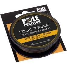 POLE POSITION - Návazcová šňůrka Silk Trap Soft Sinking Braid 20 m Silt