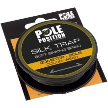POLE POSITION - Návazcová šňůrka Silk Trap Soft Sinking Braid 20 m Weed