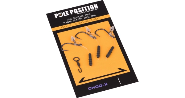 POLE POSITION -  Návazec QC Chod X Rig 4 cm vel. 8 3 ks