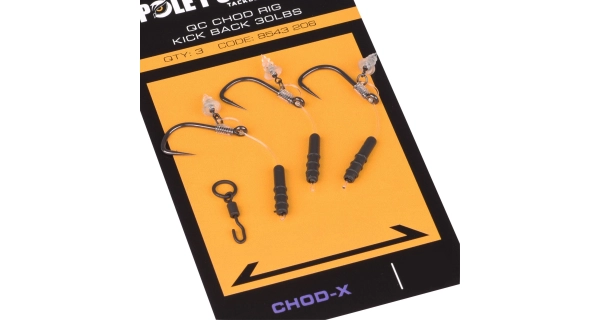 POLE POSITION -  Návazec QC Chod X Rig 4 cm vel. 8 3 ks