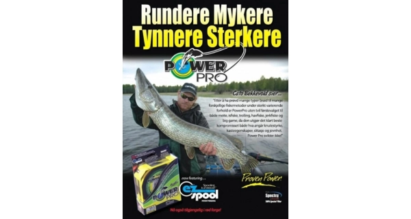 POWER PRO - Pletená šňůra Braided Line 0,15 mm 9 kg 135 m Hi-Vis Yellow