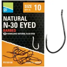 PRESTON - Háčky Natural N-30 Eyed vel. 18 15 ks