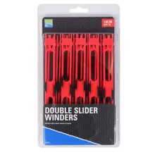 PRESTON - Kostřička Double Slider Winders 18 cm 10 ks Červená
