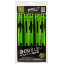 PRESTON - Kostřička Double Slider Winders 20 cm 10 ks Zelená