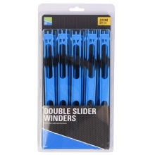 PRESTON - Kostřička Double Slider Winders 22 cm 10 ks Modrá