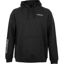 PRESTON - Mikina Black French Terry Hoodie vel. S