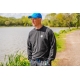 PRESTON - Mikina Black Minimal Sweatshirt vel. L
