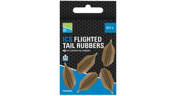 PRESTON - Náhradní nahazovací zadní převleky ICS Flighted Tail Rubbers 5 ks