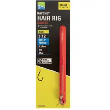 PRESTON - Návazec Bayonet Hair Rigs 10 cm vel. 12 8 ks