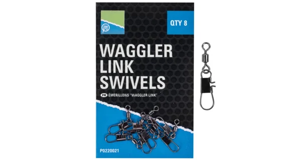 PRESTON - Obratlík s karabinou Waggler Link Swivels 8 ks