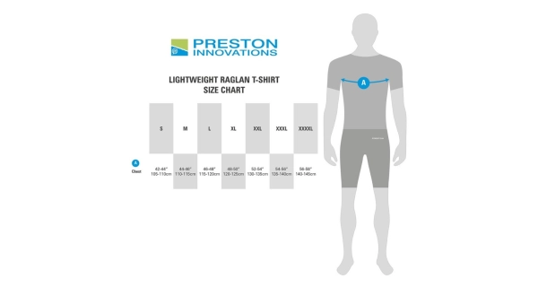 PRESTON - Tričko Lightweight White Raglan T-Shirt vel. 2XL