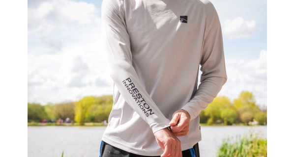 PRESTON - Triko Grey Performance Sun Shirt UPF-40 vel. S