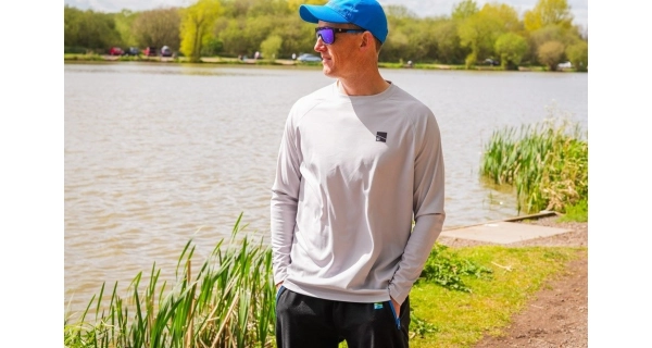PRESTON - Triko Grey Performance Sun Shirt UPF-40 vel. S