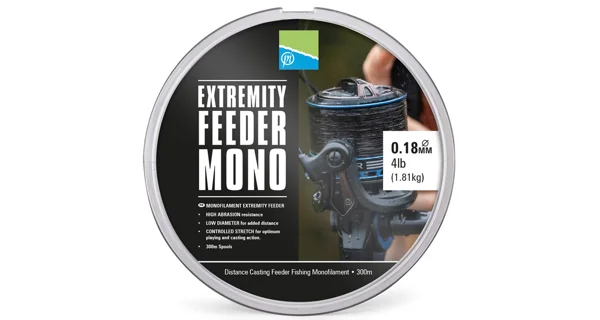 PRESTON - Vlasec Extremity Feeder Mono 0,18 mm 1,81 kg 300 m