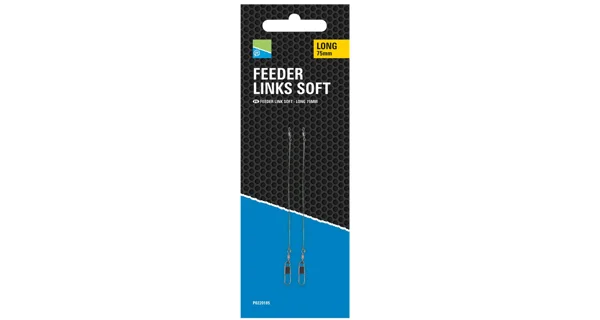 PRESTON - Závěska Feeder Links Soft Long 75 mm 3 ks