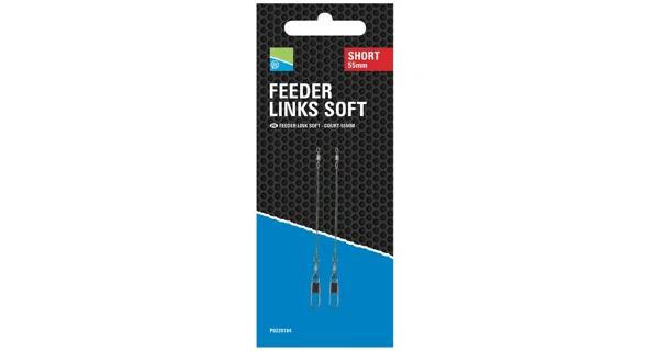 PRESTON - Závěska Feeder Links Soft Short 55 mm 3 ks